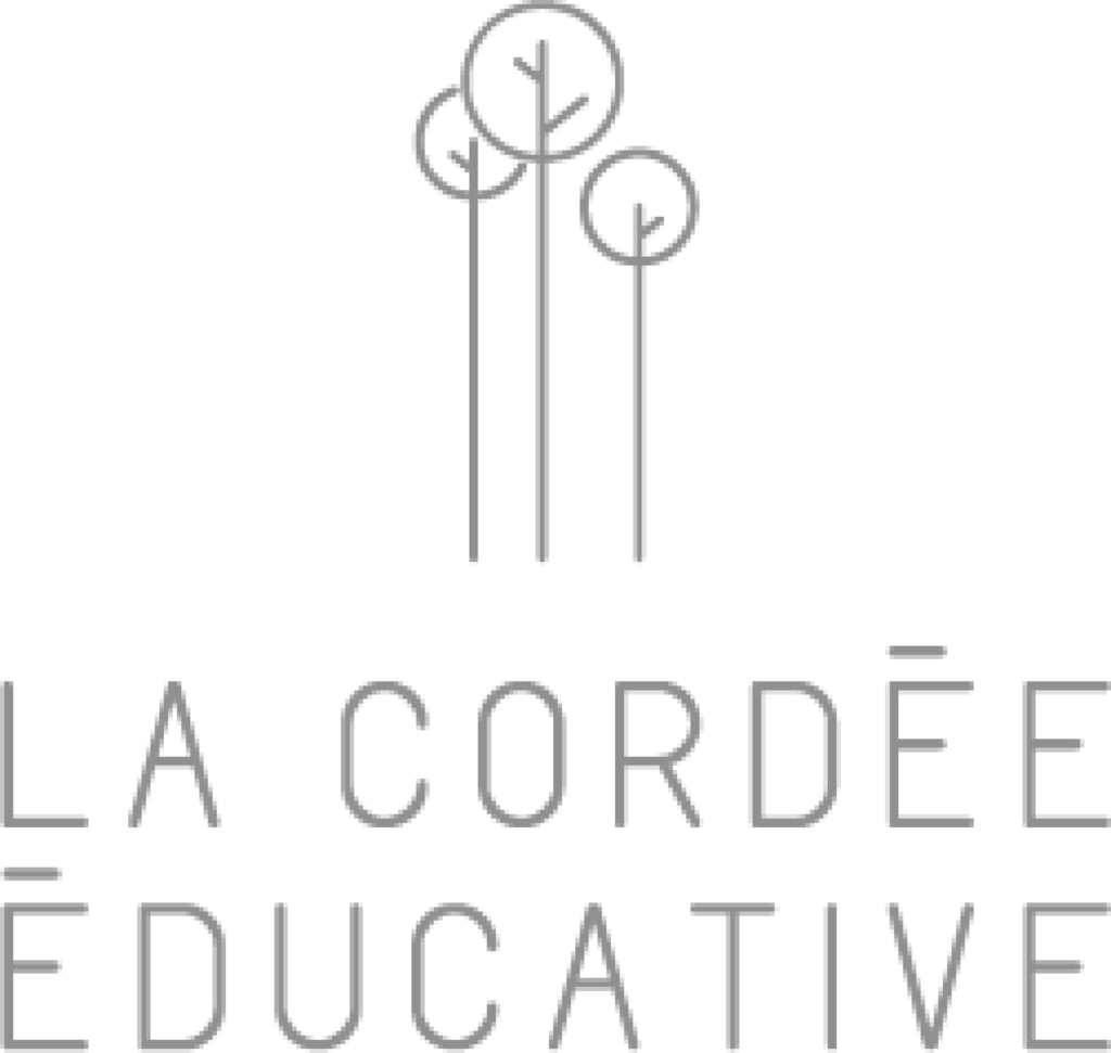 Logo La Cordée Éducative noir et blanc